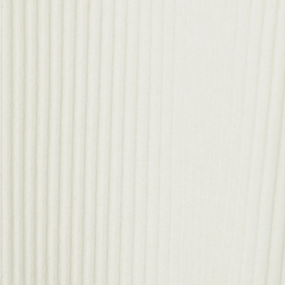 Puff-Sleeved Ribbed Top - Picture 2 of 2